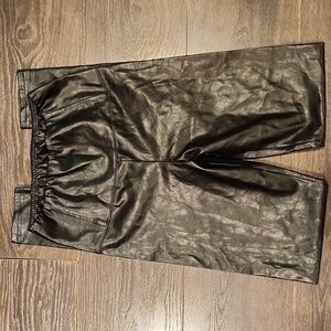 ❤️ ARITZIA WILFRED FREE HIGH RISE BLACK VEGAN LEATHER LEGGINGS, SMALL